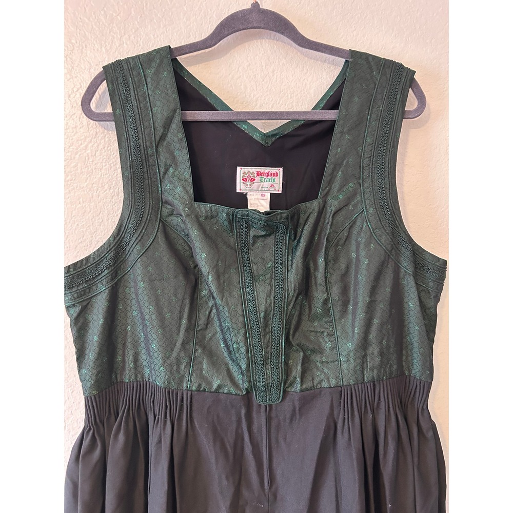 Folk Vintage Nordic Bergland Tracht Maxi Sleeveless Dirndl SZ 52 (XXL/3XL) - Picture 2 of 9